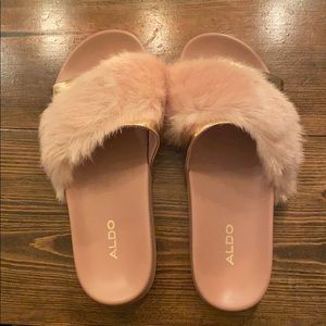 Pink Aldo Slides